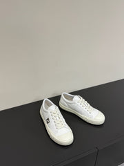 FF TRAINER SNEAKER IN WHITE CALFSKIN
