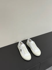 FF TRAINER SNEAKER IN WHITE CALFSKIN