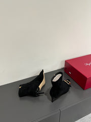 BELLE VIVIER CHELSEA BOOTIES IN BLACK SUEDE