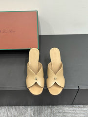 LP HIGH HEELS 25S IN WARM BEIGE LAMBSKIN