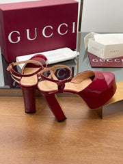 HIGH HEEL SANDALS 13 CM IN RED LAMBSKIN