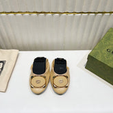 GG BALLET SUPER SLIM BEIGE LAMBSKIN