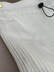 WIDE LEG ELASTIC WAIST SHORTS 25S IN LINEN 266222