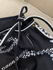 PETAL SNAKE PRINT DRESS 25S IN SILK COTTON 266256