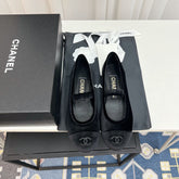 CC MARY JANE FLAT IN BLACK VELVET