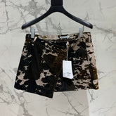 DIOR 25S MINI SKIRT CAMOUFLAGE STYLE 007