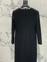 YSL 25S DIAMOND-EMBELLISHED LONG DRESS STYLE 186