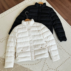 MONCLER 25S LIGHTWEIGHT STAND-COLLAR DOWN JACKET 221