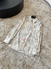 CHANEL LONG-SLEEVE PRINTED SHIRT IN SOFT FABRIC