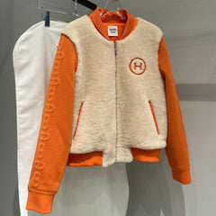 HERMES 25S SHEEPSKIN BOMBER JACKET 169