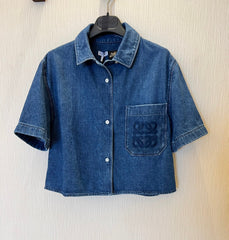 Loewe Denim Shirt Jacket Blue Cotton