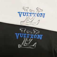 LV T-SHIRT BLACK COTTON 238848
