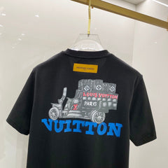 LV T-SHIRT BLACK COTTON 238848