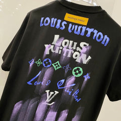 LV SHORT-SLEEVED T-SHIRT BLACK COTTON 238852