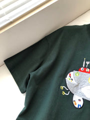 Loewe Submarine T-shirt Green Cotton