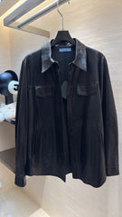 PRADA 25S LEATHER SHIRT JACKET 451