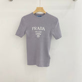 PRADA SHORT-SLEEVE KNIT SWEATER STYLE 194