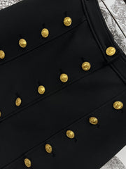 LV 25S HIGH WAIST A-LINE SHORT DRESS 263093