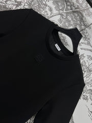 LOEWE SHORT SLEEVE CREW NECK ORGANZA DRESS 268755