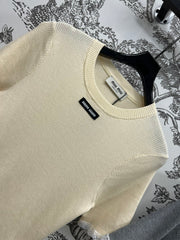 MIUMIU CROPPED KNIT FITTED TOP 268661