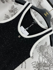 CC CREW NECK SLEEVELESS KNIT TOP 268567