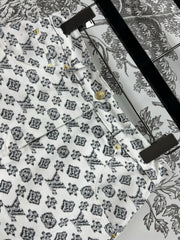 LV JACQUARD PATTERN DENIM SKIRT 274631