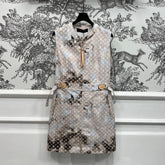 LV SLEEVELESS DENIM DRESS 274592