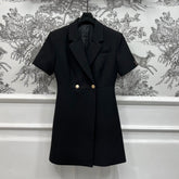 LV SHORT-SLEEVE BLAZER DRESS 274529