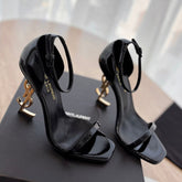 CLASSIC HIGH HEELS 10 CM IN BLACK PATENT CALFSKIN
