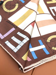 CHANEL 25S SCARF 90 IN SILK 704586