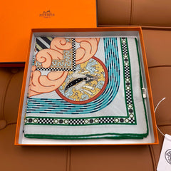 HERMES 25S SCARF 90 IN SILK 709683