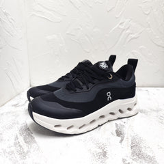 CLOUDTILT 2.0 SNEAKER IN BLACK CALFSKIN AND BREATHABLE MESH