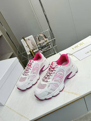 CD CHORONO SNEAKER IN WHITE AND PINK MESH