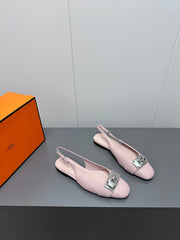 INNOCENTE SLINGBACK IN LIGHT PINK CALFSKIN