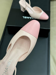 CC SLINGBACK 25S 65 MM IN LIGHT PINK LAMBSKIN