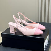 CC SLINGBACK 25S 65 MM IN LIGHT PINK LAMBSKIN
