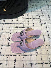 GG THONG SANDALS 55 LAVENDER CALKSKIN