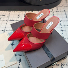 ALAIA HIGH HEEL 9 CM IN CHERRY RED CALFSKIN