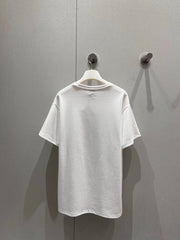 Loewe 25 Short Sleeved T-shirt White Blue Cotton 215597