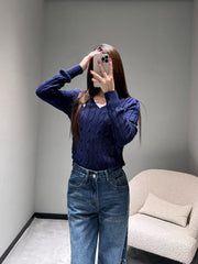 RALPH LAUREN KNITTED V-NECK SWEATER403