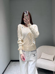 RALPH LAUREN KNITTED V-NECK SWEATER 404