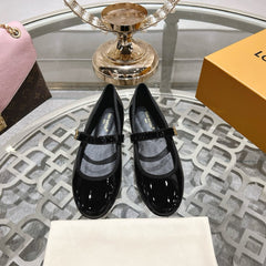 MARY JANE SHOES IN BLACK PATENT CALFSKIN