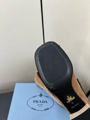 BOW MARY JANE PUMPS WITH T-STRAP IN PECAN PIE VELVET