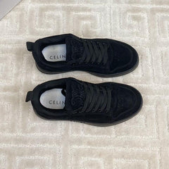 TRAINER SNEAKER IN BLACK SUEDE
