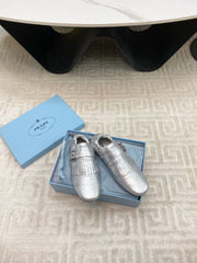 TASSEL LOAFERS IN SILVER METALLIC LAMBSKIN