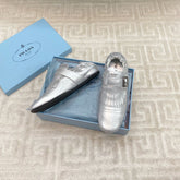 TASSEL LOAFERS IN SILVER METALLIC LAMBSKIN