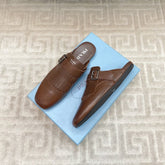 TASSEL MULES IN RUSSET BROWN LAMBSKIN