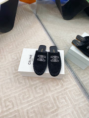 MARLOU MULE IN BLACK SUEDE