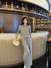 CELINE 25S WIDE-LEG PANTS HOODIE SET 0137