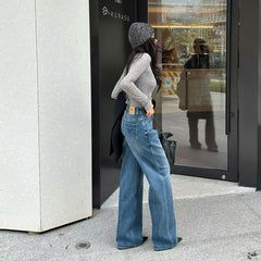 MAX MARA 25S STRAIGHT-LEG JEANS WITH SHEEPSKIN LINING 060